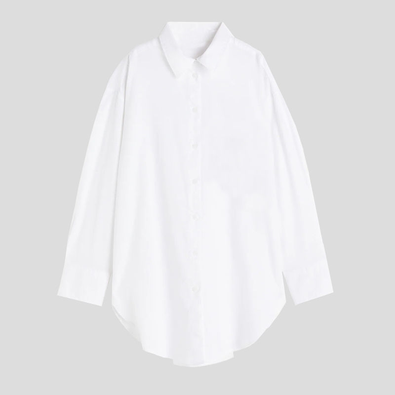 تصویر از شومیز پپلین تری کالرز اچ اند ام