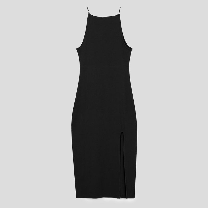 تصویر از پیراهن اسکینی جلو چاک پیمکی