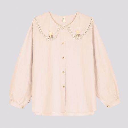 تصویر از شومیز یقه پیتر پن پاپیونی