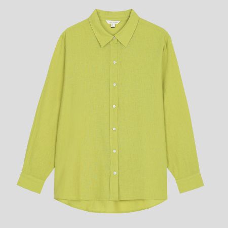 تصویر از شومیز لینن بغل چاک کرتفیل