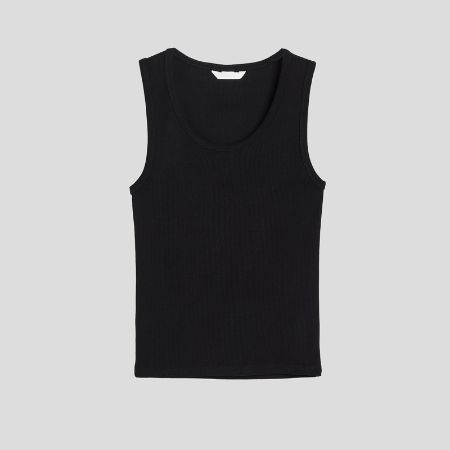 تصویر از تاپ میله ای یقه بیضی اچ اند ام