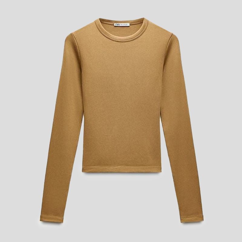 تصویر از بلوز بیسیک یقه گرد زارا