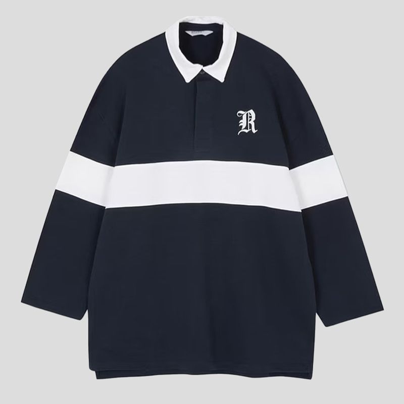 تصویر از سویشرت پیراهنی یقه پولو بغل چاک ریتااورا