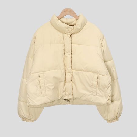 تصویر از کاپشن پفکی کراپ پاستل