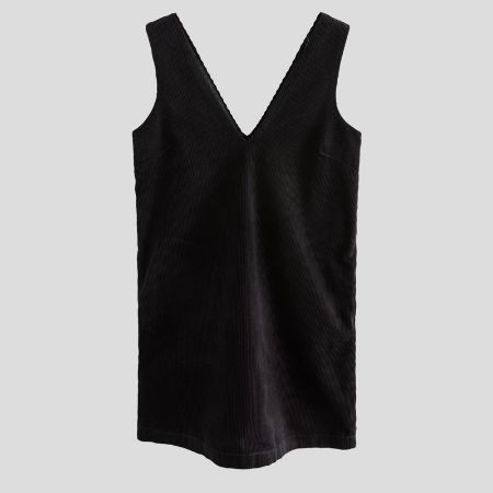 تصویر از پیراهن مخمل کبریتی آستردار نکست