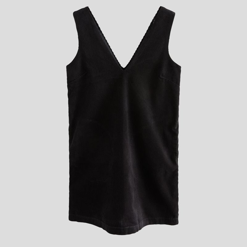 تصویر از پیراهن مخمل کبریتی آستردار نکست