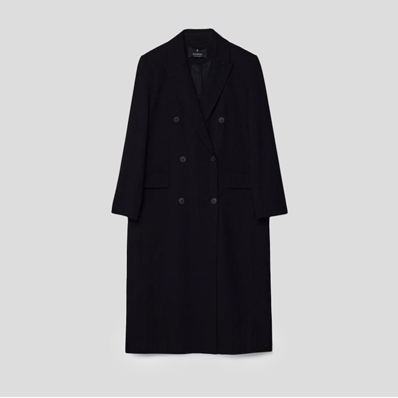 تصویر از کت لانگ شش دکمه استرادیواریوس