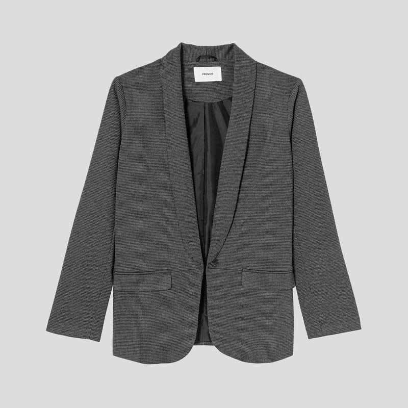 تصویر از کت تک دکمه گری پرومد