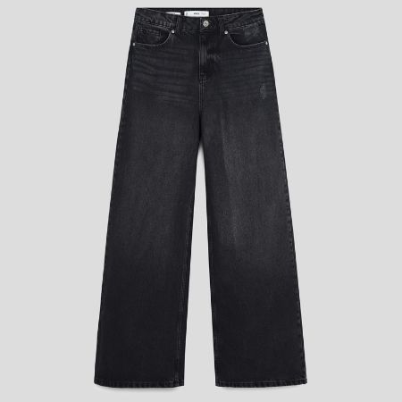 تصویر از شلوار جین وایدلگ مینی زاپ کارکول منگو