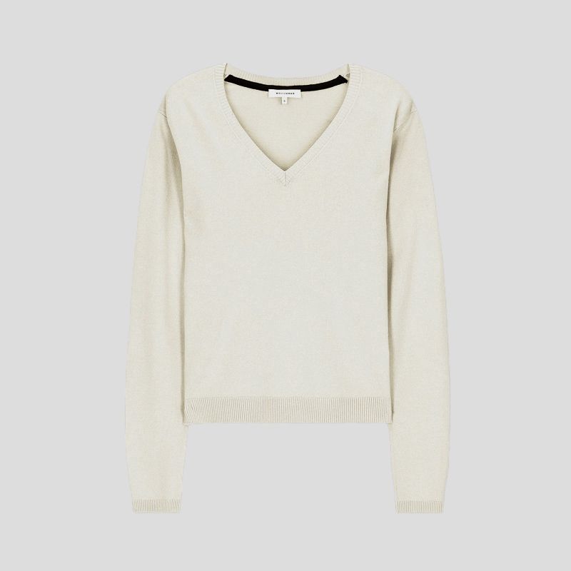 تصویر از بافت ظریف یقه هفت نیوی وانیل دبلیو