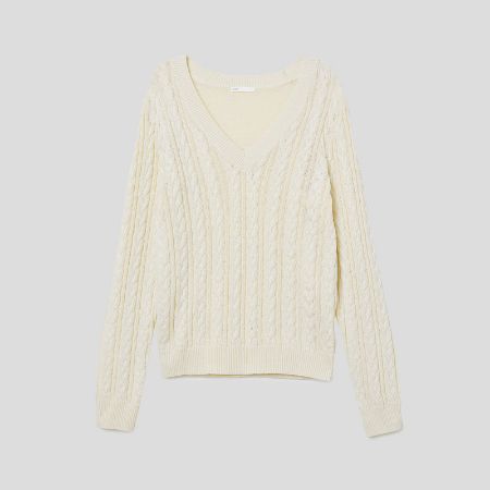 تصویر از بافت یقه هفت پیچ اچ اند ام