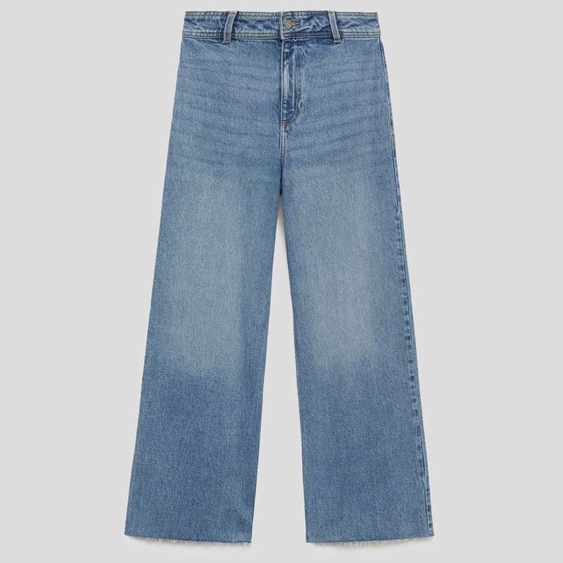 تصویر از شلوار جین کلوته پاکتلس منگو