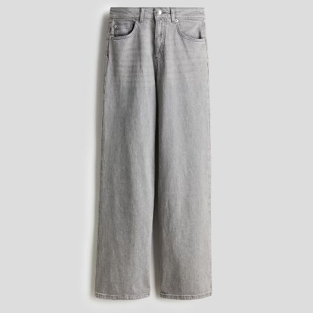 تصویر از شلوار جین وایدلگ گری اچ اند ام