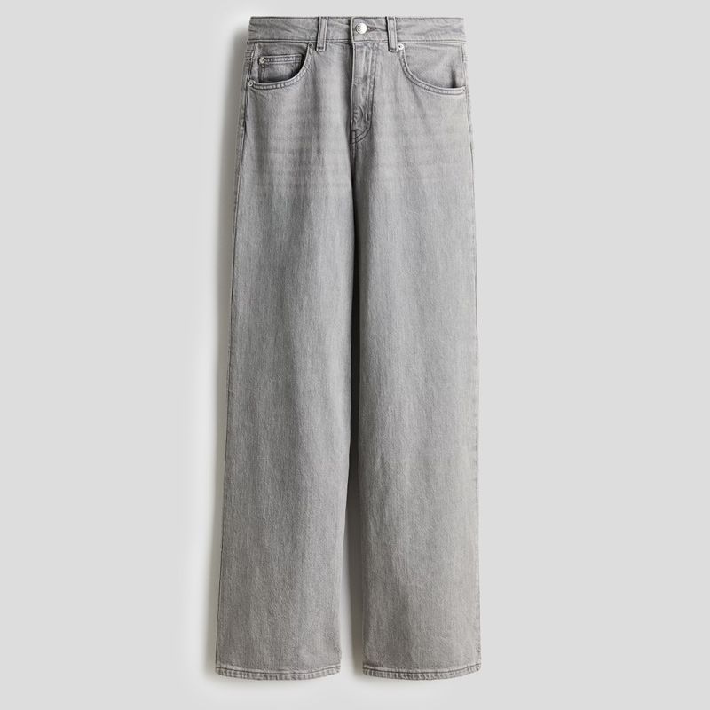 تصویر از شلوار جین وایدلگ گری اچ اند ام