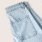 تصویر از شلوار جین کلوته لایت بلو لیتل پاکت