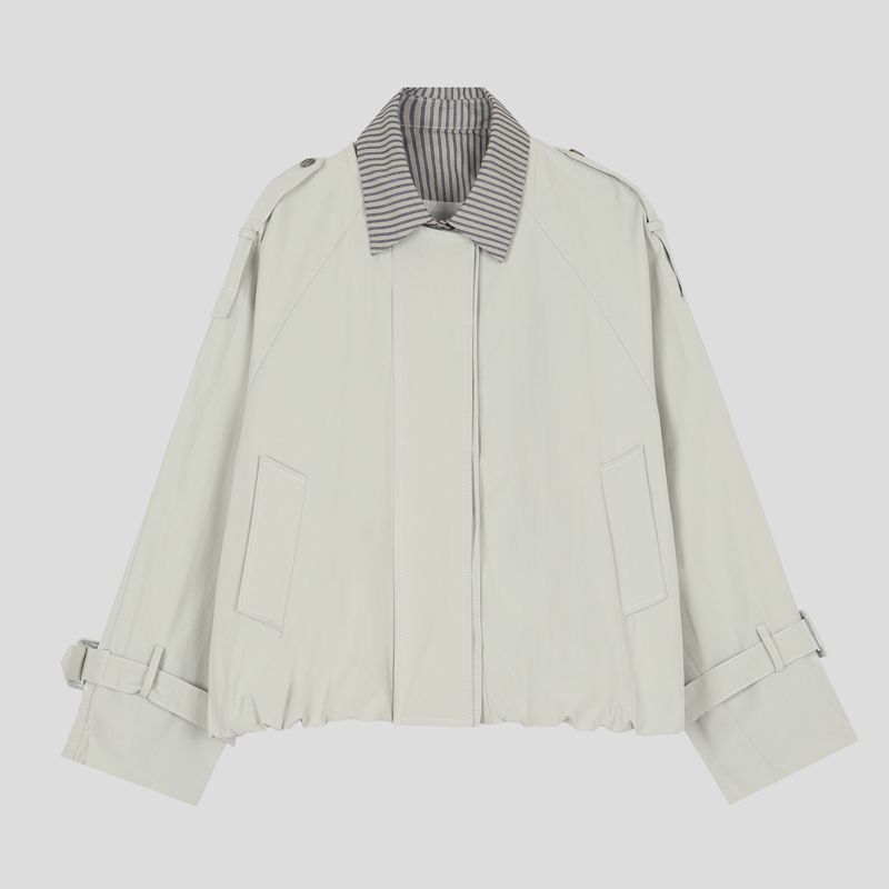 تصویر از جکت یقه استرایپ