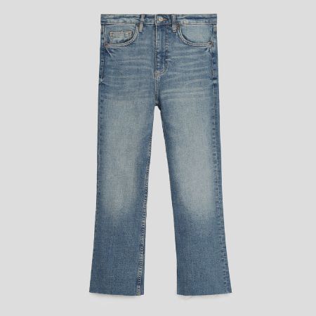 تصویر از شلوار جین فلر کراپ وینتیج زارا