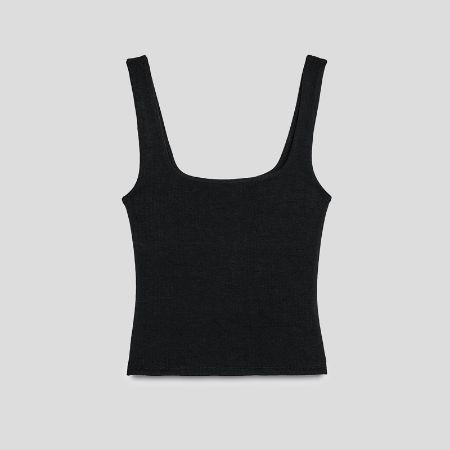 تصویر از تاپ گرم بالا یقه مربعی زارا