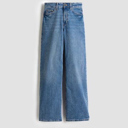 تصویر از شلوار جین وایدلگ میدل بلو اچ اند ام