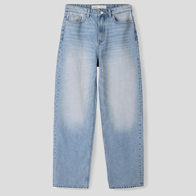 تصویر از شلوار جین راسته لایت بلو برشکا