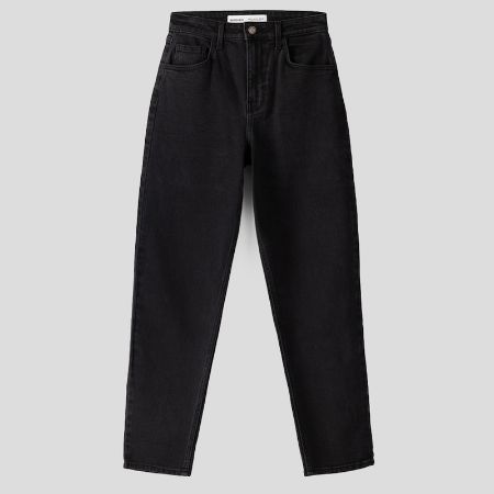 تصویر از شلوار جین مام ذغالی برشکا