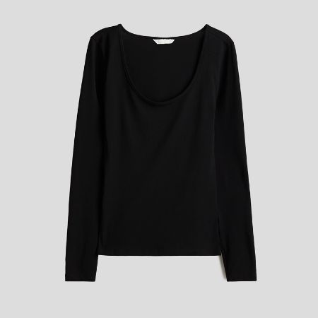 تصویر از بلوز بیسیک یقه اسکوپی اچ اند ام