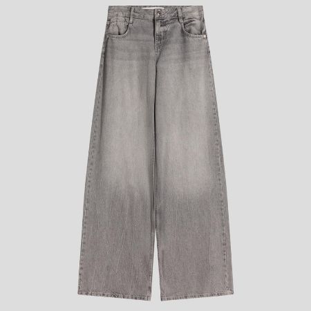 تصویر از شلوار جین وایدلگ گری برشکا