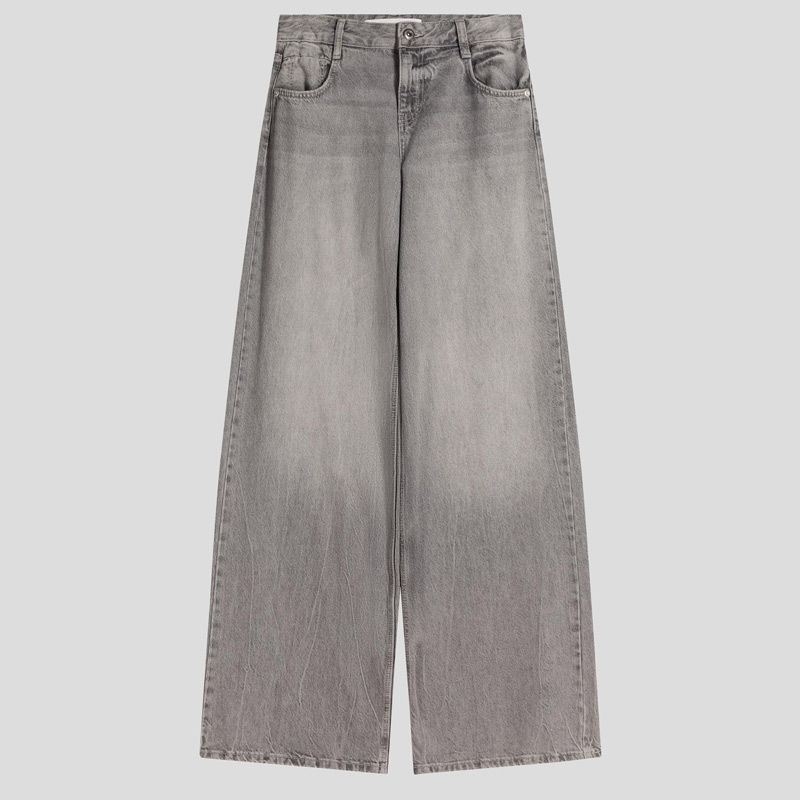 تصویر از شلوار جین وایدلگ گری برشکا