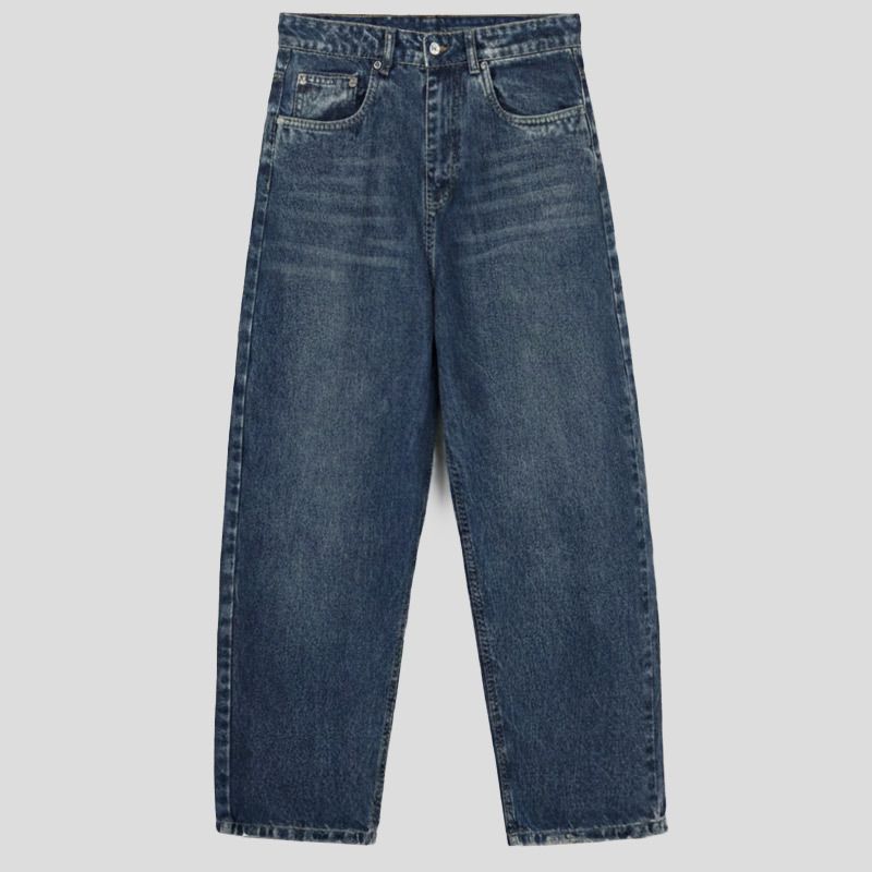 تصویر از شلوار جین بگ مردانه دارک بلو پول اند بیر