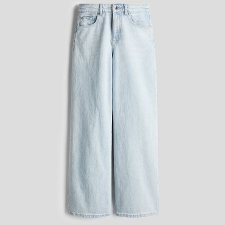 تصویر از شلوار جین وایدلگ لایت بلو اچ اند ام