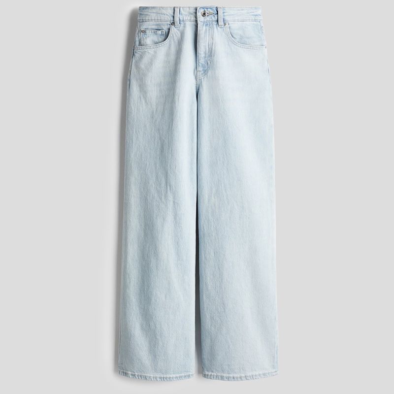 تصویر از شلوار جین وایدلگ لایت بلو اچ اند ام