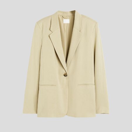 تصویر از کت یقه انگلیسی کارامل اچ اند ام