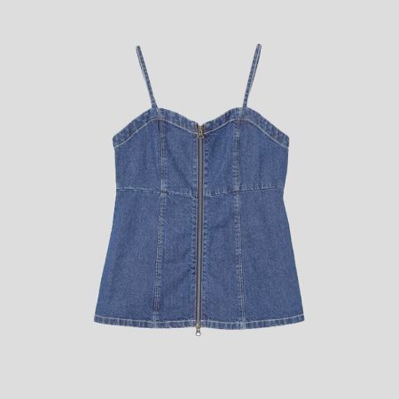 تصویر از تاپ جین جلو زیپ بندی