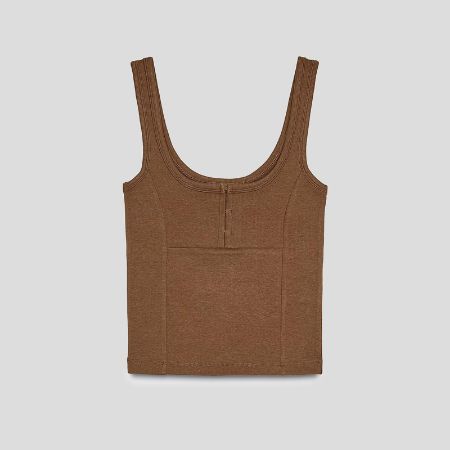 تصویر از تاپ گرم بالا قزن دار زارا