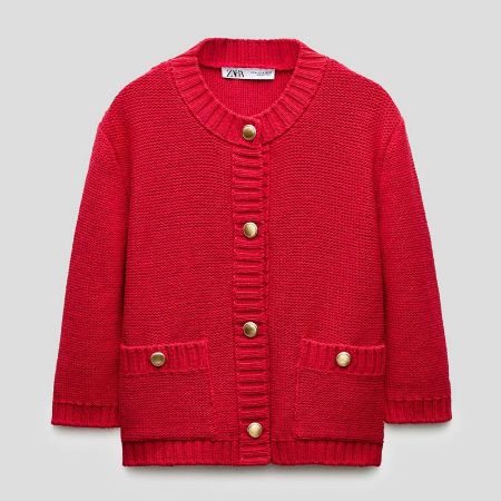 تصویر از کاردیگان بافت آستین سه ربع زارا