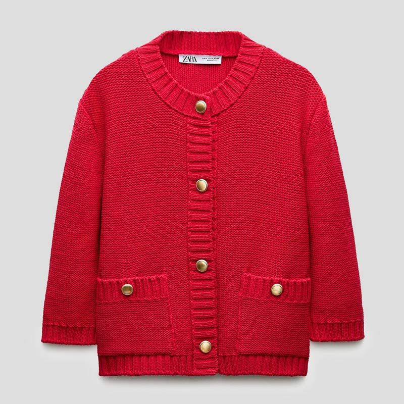 تصویر از کاردیگان بافت آستین سه ربع زارا