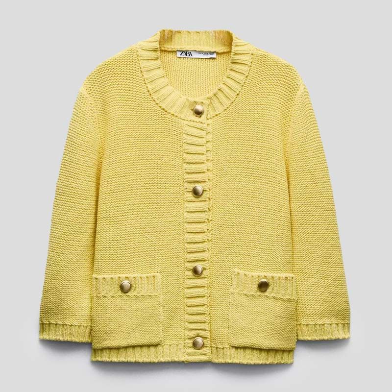 تصویر از کاردیگان بافت آستین سه ربع زارا