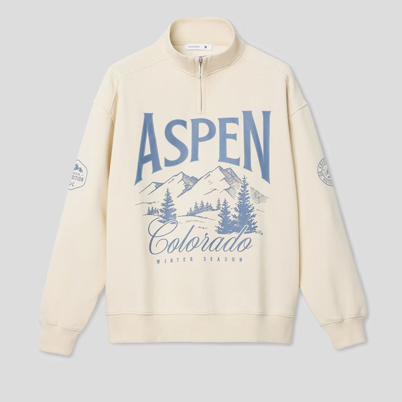 تصویر از سویشرت نیم زیپ آسپن