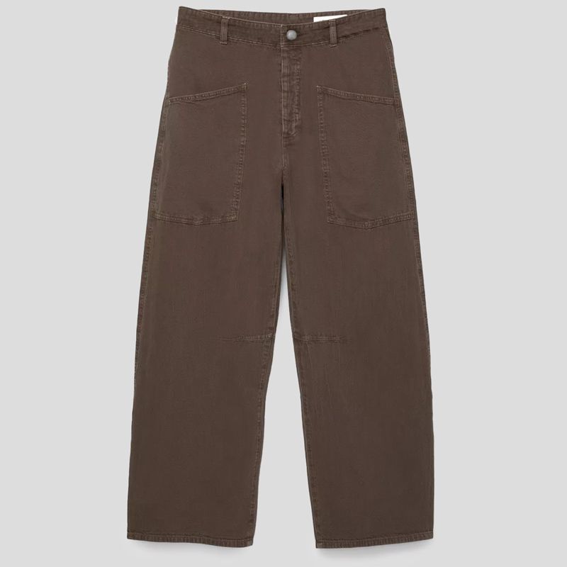 تصویر از شلوار جین کاغذی جیب نما برونی پول اند بیر