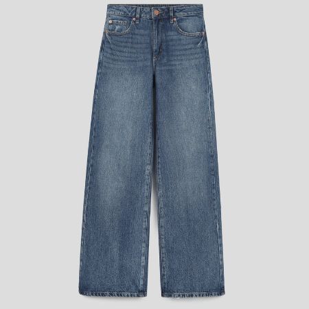 تصویر از شلوار جین راسته میانه گاراژ