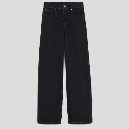 تصویر از شلوار جین راسته ذغالی گاراژ