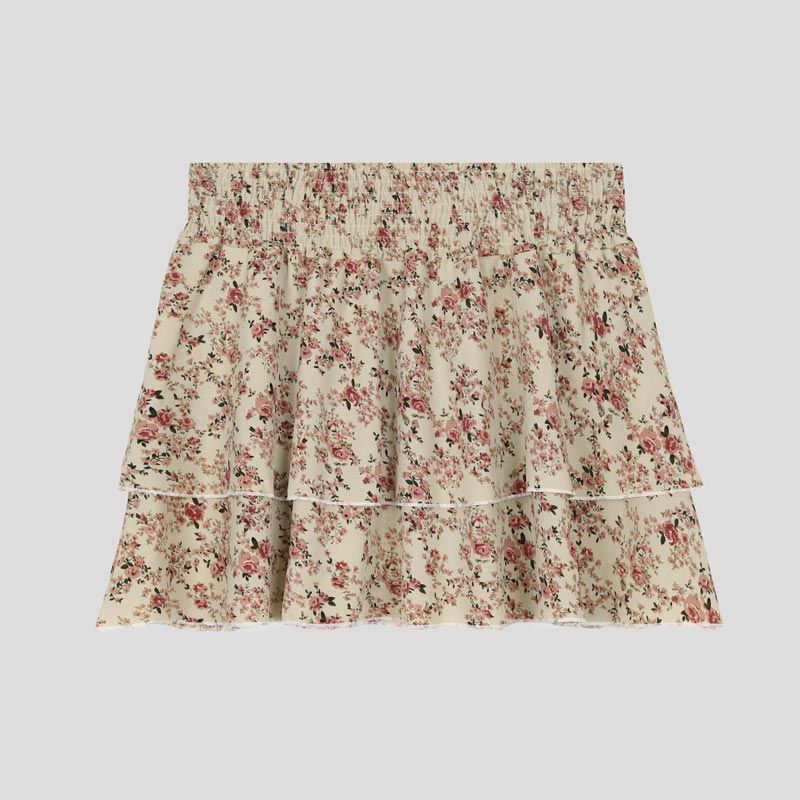 تصویر از دامن چین دار فلاور