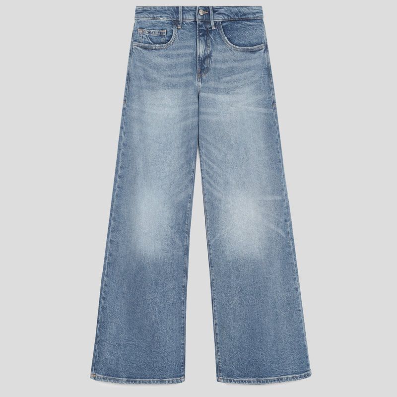 تصویر از شلوار جین وایدلگ میانه سلکشن