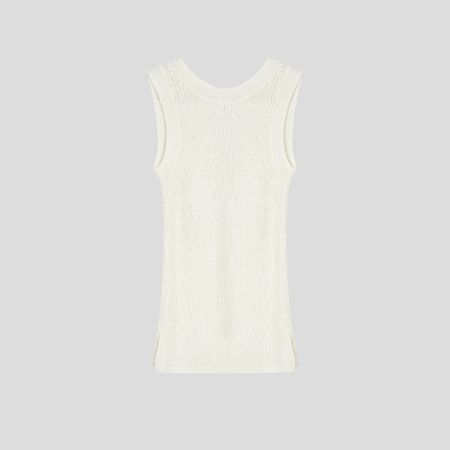 تصویر از تاپ بافت پشت گرهی بغل چاک