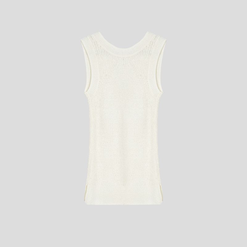 تصویر از تاپ بافت پشت گرهی بغل چاک