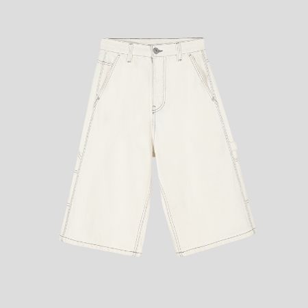 تصویر از شلوارک جین کارپنتر برمودا میلکی