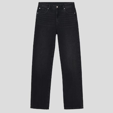 تصویر از شلوار جین راسته ذغالی گاراژ