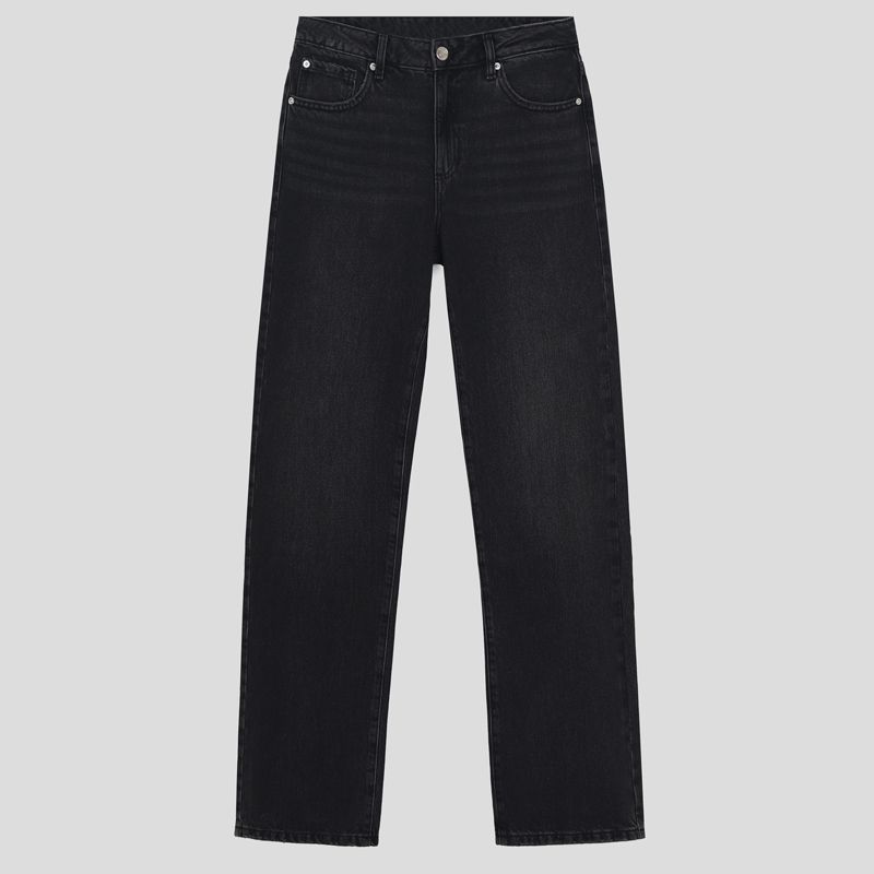 تصویر از شلوار جین راسته ذغالی گاراژ