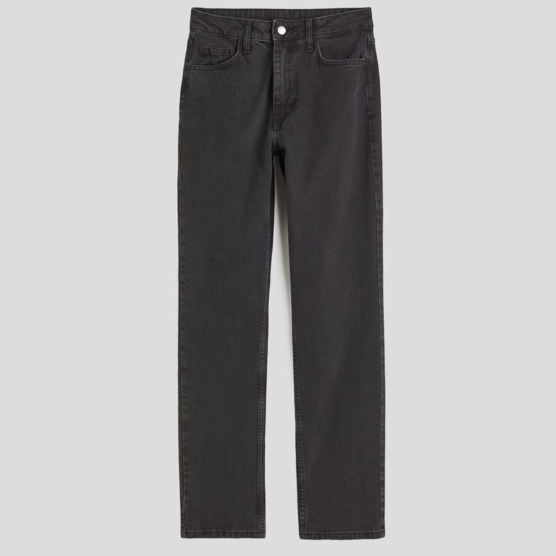 تصویر از شلوار جین راسته ذغالی اچ اند ام