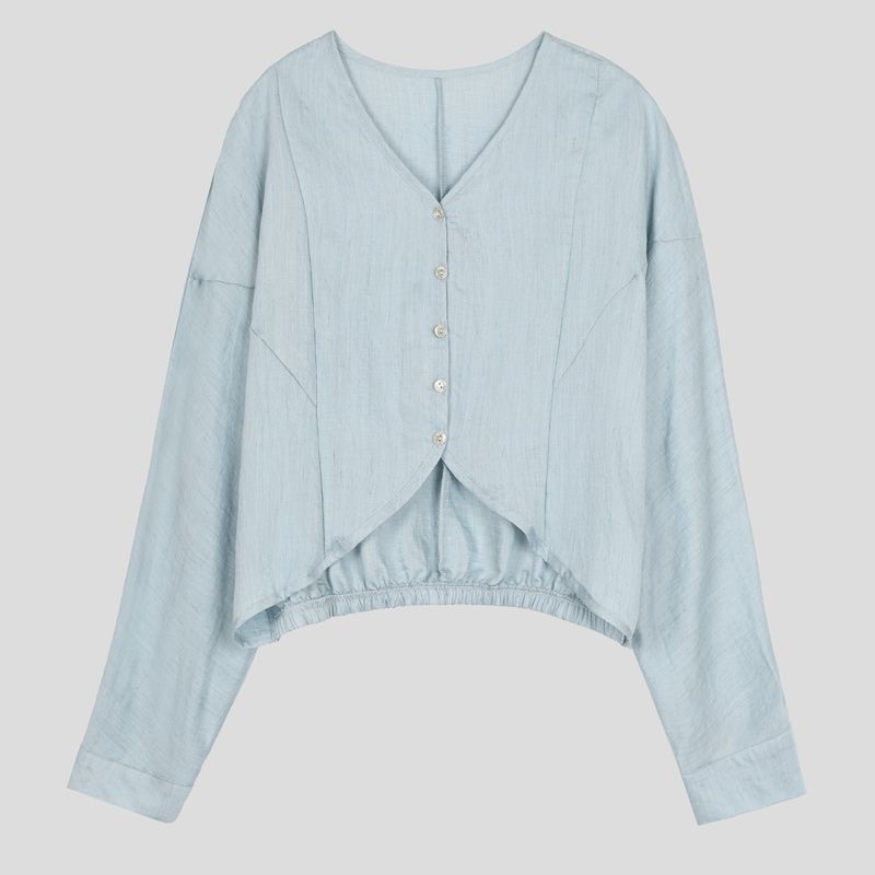 تصویر از شومیز یقه هفت کراس